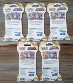 Pokemon TCG Sword and Shield Astral Radiance 5 Booster Packs Unopened 5x Sleeved - Image 3