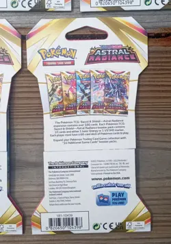 Pokemon TCG Sword and Shield Astral Radiance 5 Booster Packs Unopened 5x Sleeved - Image 4