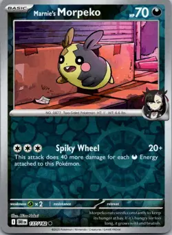 Marnie's Morpeko 137/182 Common Destined Rivals Pokemon Reverse Holo Near Mint - Image 1