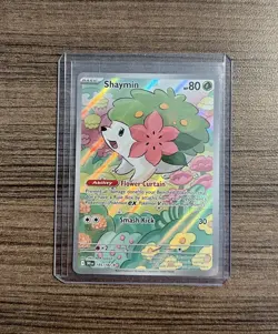 Shaymin 185/182 Destined Rivals Illustration Rare Holo Pokemon - Image 1