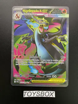 Carte Pokemon Mega-Dracaufeu X EX PFL 109/094 Flamme Fantasmagorique ME02 FR Exc - Image 2