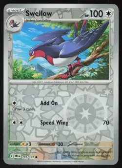 Swellow 157/182 Common Destined Rivals Pokemon Reverse Holo Near Mint - Image 1