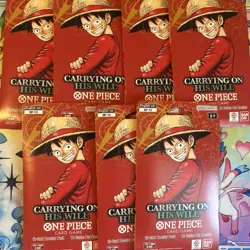 (x7) One Piece TCG: Carrying On His Will Sleeved Booster Pack Lot OP-13 ENGLISH - Image 1