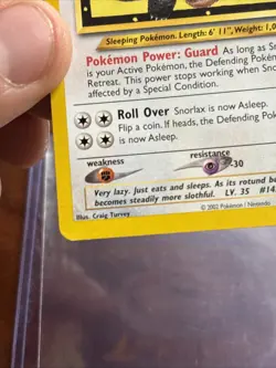 Pokemon Card - Snorlax Wotc Black Star Promo 49 Vintage Promo Rare- NM Read - Image 4