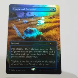 FOIL Ripples of Potential MTG SLD 2453 Mythic NM Fallout Secret Lair Proliferate - Image 1