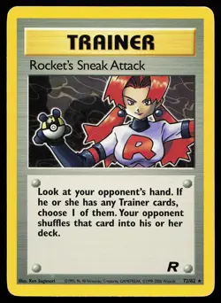 Rocket's Sneak Attack 72/82 Unlimited Rare Team Rocket Pokemon Card - Image 1