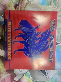 Pokemon TCG Zacian Sword and Shield ETB Elite Trainer Box New Factory Sealed - Image 1