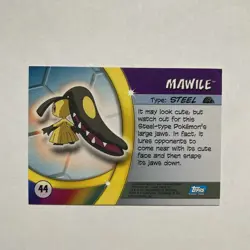 Mawile #44 - 2004 Pokemon Topps Advanced Challenge- LP - Image 2