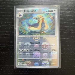 Pokemon Card - Stoutland 076/086 White Flare English Master Ball Reverse - NM ⭐ - Image 1