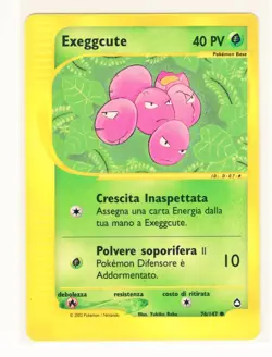 ~ITA~ ITALIAN Exeggcute Aquapolis 76/147 Pokemon Card (AQ2) - Image 1