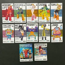 S7635 Japanese One Piece x Galaxy AI Cards Sticker Complete Set Luffy Nami YJ19 - Image 2