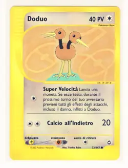 ~ITA~ ITALIAN Doduo Aquapolis 73/147 Pokemon Card (AQ2) - Image 1