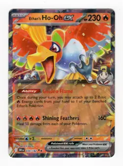 Ethan’s Ho-Oh ex 026/217 Ascended Heroes Holo NM Pokemon - Image 1