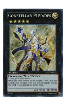 Yugioh- 1X Constellar Pleiades - Secret - 1st Edition - HA07-EN022 - Near Mint - Image 1