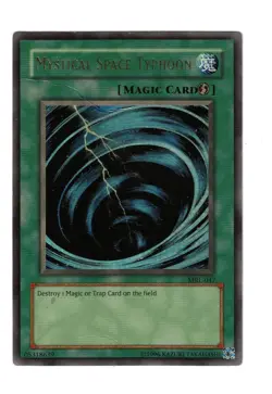 Yugioh- 1X Mystical Space Typhoon - Ultra - Unlimited - MRL-047 - Heavy Play - Image 1