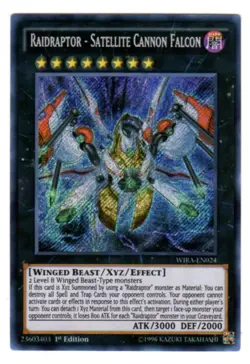 Yugioh- 1X Raidraptor - Satellite Cannon Falcon - Sect - 1st - WIRA-EN024 - NM - Image 1