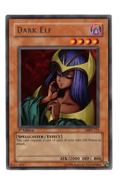 Yugioh- 1X Dark Elf - Rare - 1st Edition - MRD-113 - Light Play - Image 1