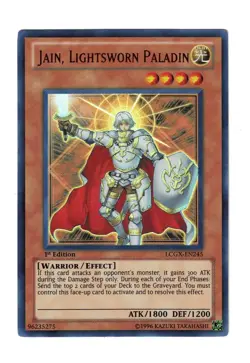 Yugioh- 1X Jain, Lightsworn Paladin - Ultra - 1st Edition - LCGX-EN245 - LP - Image 1