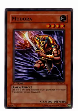 Yugioh- 1X Mudora - Super Rare - 1st Edition - DCR-076 - Near Mint - Image 1