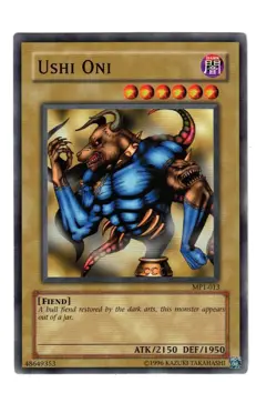 Yugioh- 1X Ushi Oni - Common - Unlimited - MP1-013 - Moderate Play - Image 1
