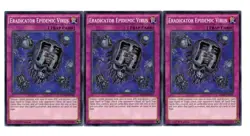 Yugioh- 3X Eradicator Epidemic Virus - Common - 1st Edition - SDMP-EN040 - NM - Image 1