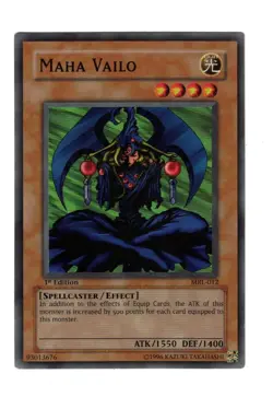 Yugioh- 1X Maha Vailo - Super - 1st Edition - MRL-012 - Light Play - Image 1