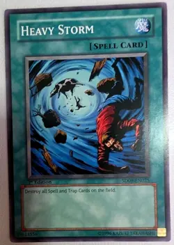 Heavy Storm SD09-EN025 1st Edition Yu-Gi-Oh 1996 - Image 1
