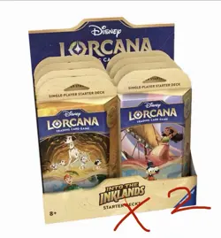 Disney Lorcana Ursula's Return Starter Deck Display Factory Sealed Box (8 Decks) - Image 2