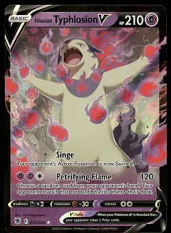 Pokemon Cards Hisuian Typhlosion V 053/189 Astral Radiance Holo V Rare NM - Image 1