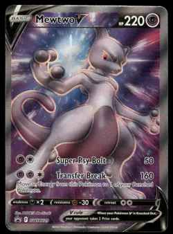 Pokemon Cards Mewtwo V SWSH229 Sword & Shield Promo Holo Promo NM *1 - Image 1