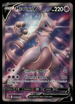Pokemon Cards Mewtwo V SWSH229 Sword & Shield Promo Holo Promo NM *3 - Image 1