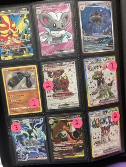 Lot Of 53 - Pokemon Illustration Rare, Full Art Trainer, Promo Card Binder (NM) - Image 3