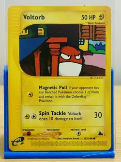 Voltorb Skyridge Pokemon Card 113/144 Common MP - Image 1