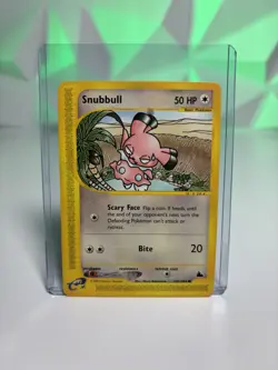 Pokemon Snubbull Skyridge 101/144 Common Regular 2003 TCG Card - Image 1