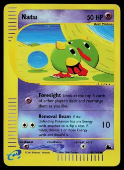 Pokemon Card - Natu Skyridge 80/144 Reverse Holo Common - Image 1
