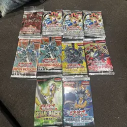 Lot Of 10 Yugioh Card Packs Assortmant - Image 1