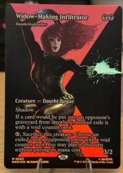 Widow-Making Infiltrator - (MAR 0063) Dauthi Voidwalker Marvel Foil- Borderless - Image 1