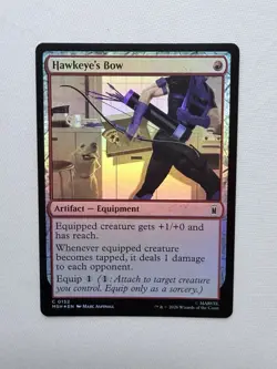 Hawkeye's Bow Foil 132 Marvel Super Heroes Magic the Gathering M/NM - Image 1