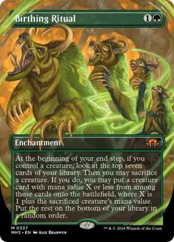 Birthing Ritual Borderless Modern Horizons 3 NM MTG - Image 1