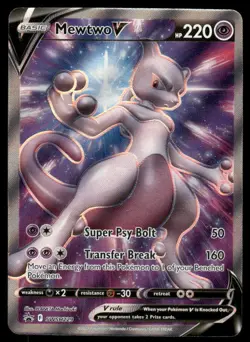 Pokemon Cards Mewtwo V SWSH229 Sword & Shield Promo Holo Promo LP *2 - Image 1