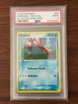 Pokemon Corphish EX Holon Phantoms Reverse Holo #62 PSA 9 Mint - Image 1
