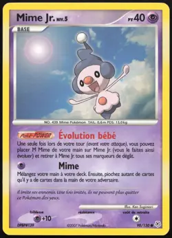 Carte Pokemon Mime Jr. 90/130 Diamant et Perle Francais - Image 1