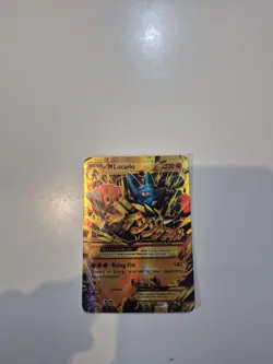 Pokemon M Lucario EX Secret Rare Furious Fists 113/111 - Image 1