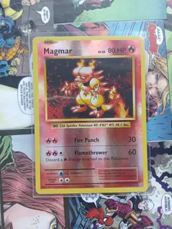 Magmar 20/108 (2016) Reverse Holo Pokemon Card XY Evolutions - Image 1