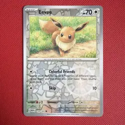 Eevee 133/165 Scarlet & Violet 151 Reverse Holo Pokemon Card * New * - Image 1