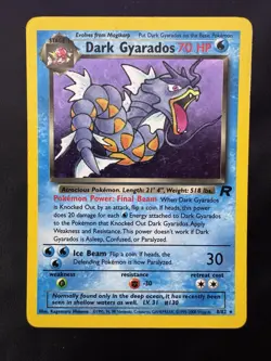 Pokemon Card English Dark Gyarados Holo 8/82 Team Rocket Wizards MP - Image 1