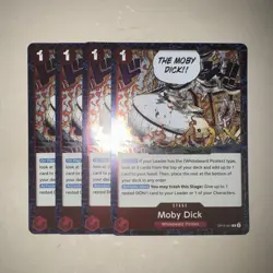 Moby Dick OP16-021 R X4 Playset One Piece Card Game TCG CCG English - Image 1