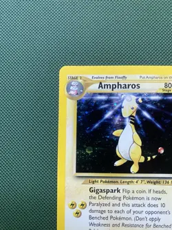 Pokemon TCG Ampharos Neo Genesis Holo Card 1st Edition Rare 1/111 LP - Image 2