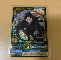 PREORDER Monkey D. Luffy PST001-W CP Holo One Piece Berry Match Carddass Card - Image 1