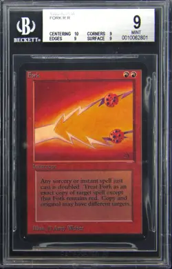 1993 MAGIC THE GATHERING MTG ALPHA FORK BGS 9 - Image 1